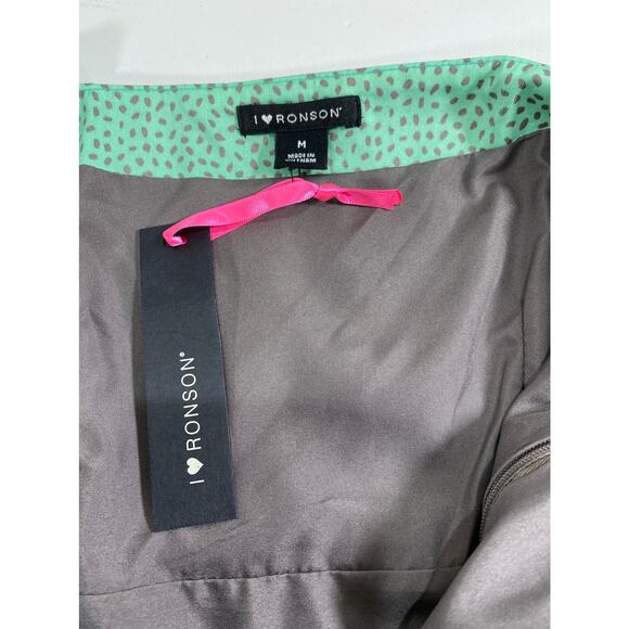 Boho I Heart Ronson Womens M Halter Geometric Babydoll Y2K Sundress NWT - Picture 3 of 7